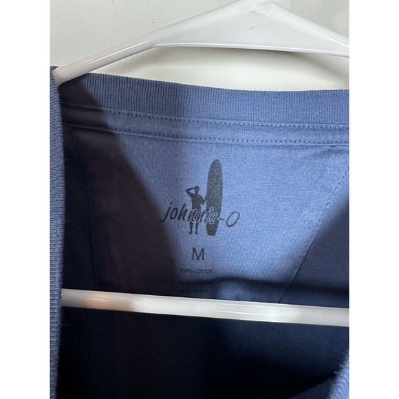Johnnie O Shirts Sz M Crew Neck Pocket Logo Surf T-Shirt Santa Monica Flag Lot 2 - Picture 6 of 6